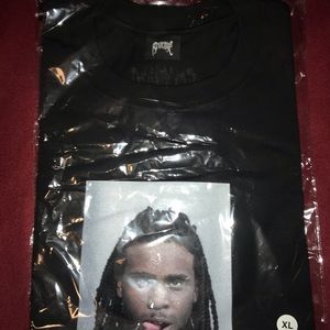 CHIEF KEEF X REVENGE MUGSHOT TEE BLACK